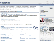 Tablet Screenshot of musicmoz.org